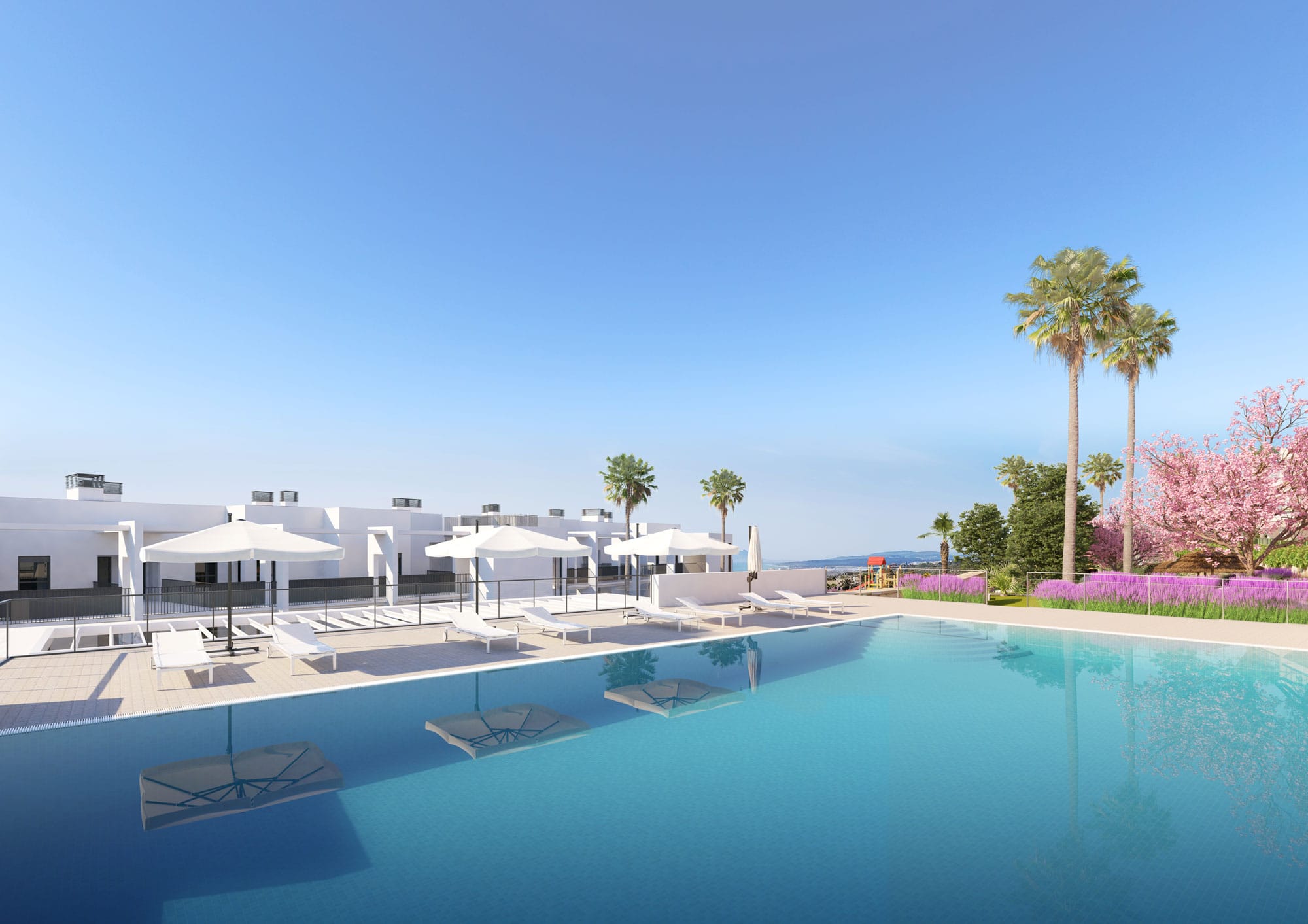 Apartamentos en venta desde 207.000 € Viviendas de 2 y 3 dormitorios con magnificas vistas el mar en un residencial exclusivo en Bahia Las Rocas VENDIDO